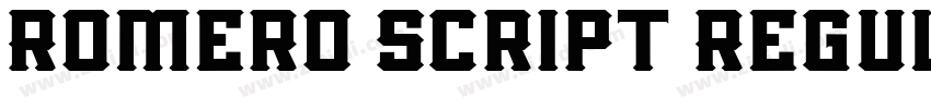 Romero Script Regul字体转换